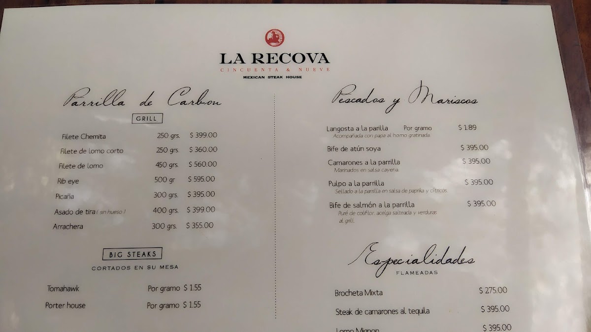 La Recova Cincuenta y Nueve Menu - Image 3
