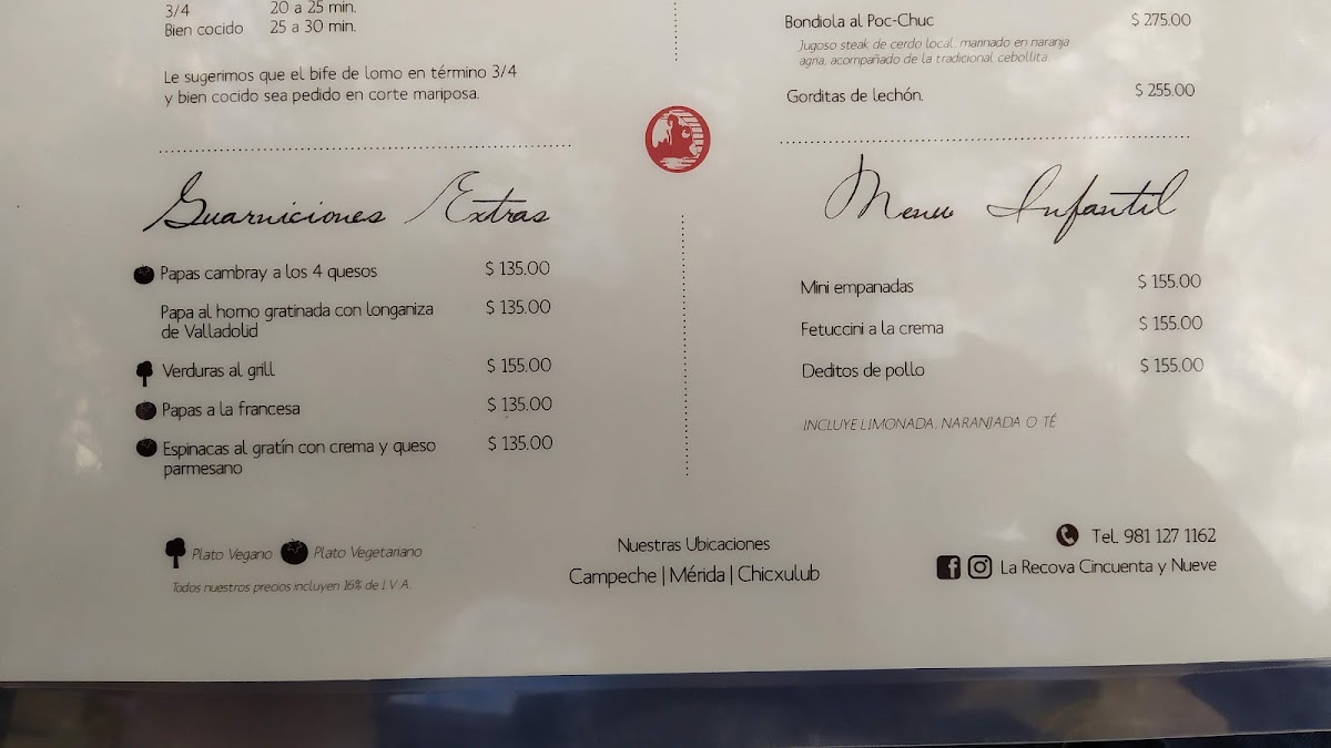 La Recova Cincuenta y Nueve Menu - Image 4